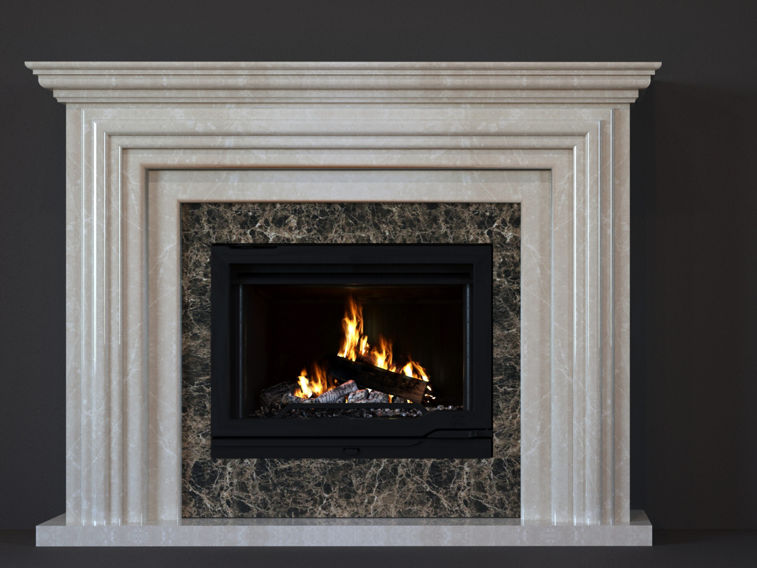 Камін з мармуру