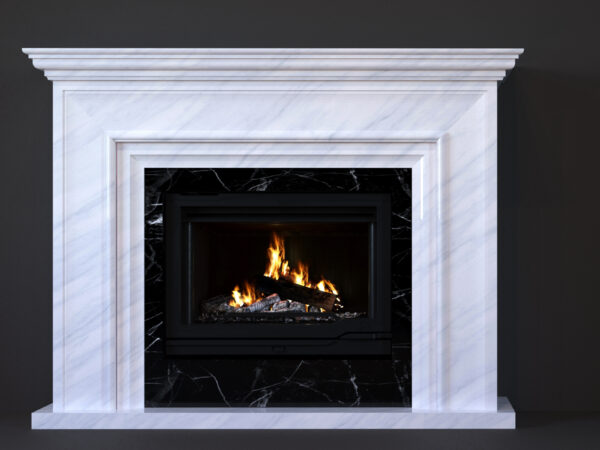 Камін з мармуру