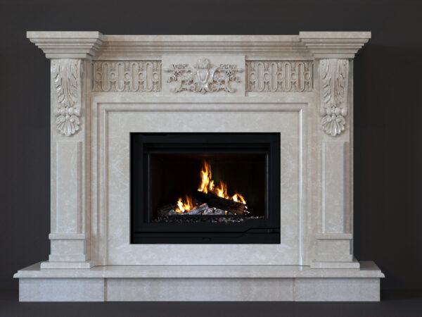 Камін з мармуру