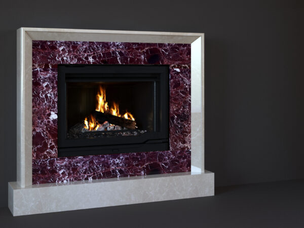 Камін з мармуру